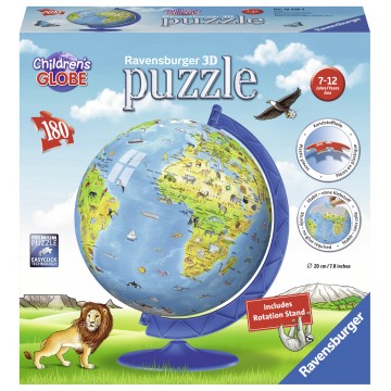 Puzzle 3D Globul Lumii, 180 piese Ravensburger