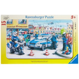 Puzzle Departamentul politiei, 15 piese Ravensburger