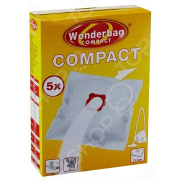 Set 5 saci universali pentru aspirator Rowenta Wonderbag Compact WB305140, capacitate 3 l