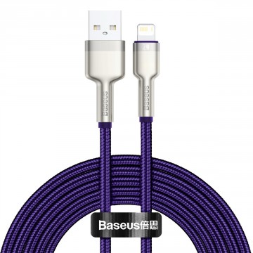 Cablu alimentare si date Baseus Cafule Metal CALJK-B05, USB Tip A - Lightning, 2 metri