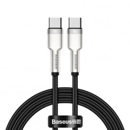 Cablu alimentare si date Baseus Cafule Metal CATJK-C01, USB Tip C, 100W, Negru