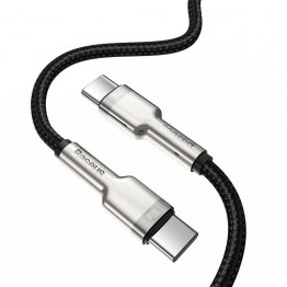 Cablu alimentare si date Baseus Cafule Metal CATJK-C01, USB Tip C, 100W, Negru