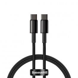 Cablu alimentare si date Baseus Tungsten Gold CATWJ-A01, USB Tip C - USB Tip C-, 100W, 2 metri