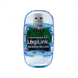 Cititor de carduri Logilink CR0015B, SD/microSD, USB 2.0