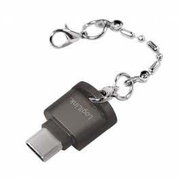 Cititor de carduri Logilink CR0039, microSD, USB Tip C, Negru