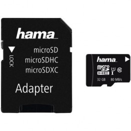 Card memorie Hama, MicroSD, 32 GB, Clasa 10
