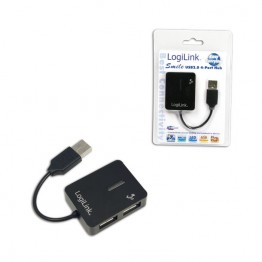 Hub USB 2.0 LogiLink UA0139   , 4x USB 2.0 , Negru
