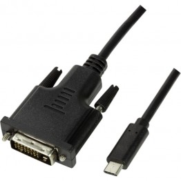 Cablu video Logilink UA0331, USB Tip C, DVI