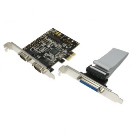 Adaptor Logink de la PCI-Express la 2x Serial 1+ Paralel D9Sub PC0033