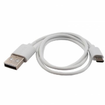 Cablu SSK USB 2.0 microUSB 2.0 Alb