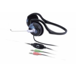 Casti audio Genius HS-300N , 3.5 mm Jack , Dupa urechi , Microfon , Negru
