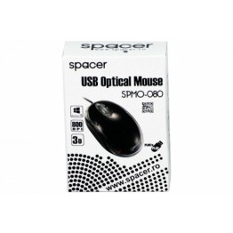 Mouse Spacer SPMO-080 , Optic , 800 DPI , Negru