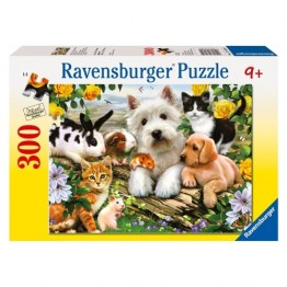 Puzzle animale prietenoase, 300 piese Ravensburger