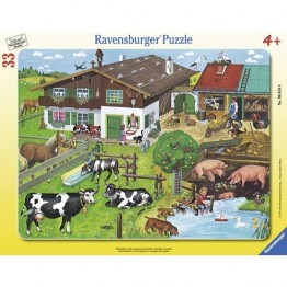 Puzzle Familie de animale, 35 piese Ravensburger
