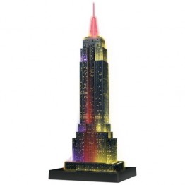 Puzzle 3D Empire State Building, lumineaza noaptea, 216 piese Ravensburger