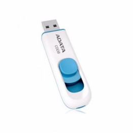 Stick memorie USB AData C008, 64 GB, USB 2.0, Alb/Albastru